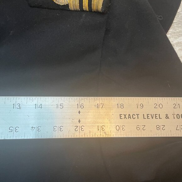 VTG WW2 Canadian RCN Navy Officers Great Coat Wool Mens Medium - Picture 13 of 13